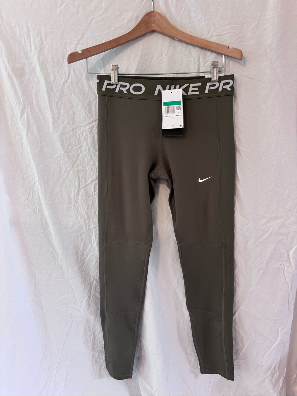 Nike Kids Olive Green Performance Leggings